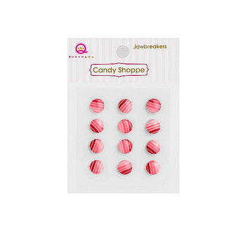 Queen and Company - Candy Shoppe Collection - Self Adhesive Jawbreakers - Cherry Bomb