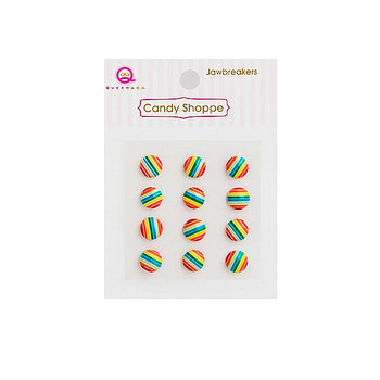 Queen and Company - Candy Shoppe Collection - Self Adhesive Jawbreakers - Rainbow