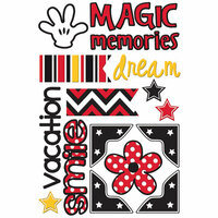 Queen and Company - Magic Collection - Self Adhesive Chipboard Stickers - Magic