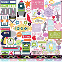 Queen and Company - Magic Collection - 12 x 12 Cardstock Stickers - Clubhouse