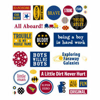 Queen and Company - Kids Collection - Cardstock Stickers - Boy