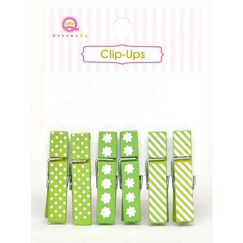 Queen and Company - Clip Ups - Green