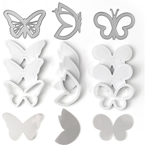 Queen and Company - Shaker Shape Kit - Butterflies