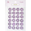 Queen and Company - Bling - Self Adhesive Rhinestones - Donuts - Purple