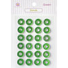 Queen and Company - Bling - Self Adhesive Rhinestones - Donuts - Green
