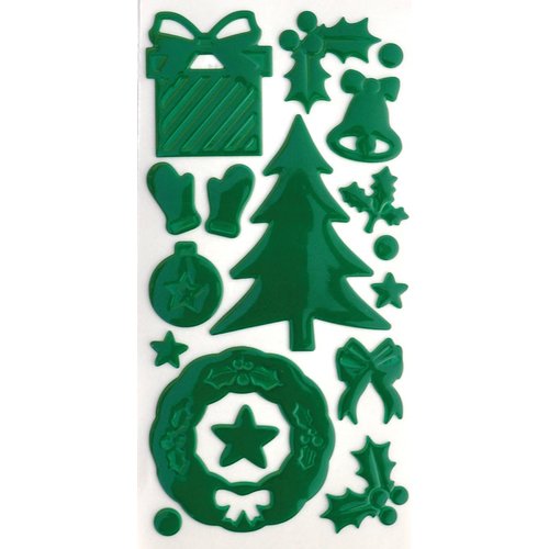 Queen and Company - Epoxy Icons - Christmas Green