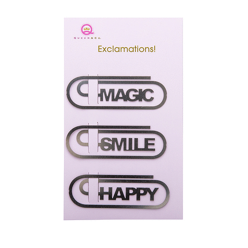 Queen and Company - Magic Collection - Exclamations - Metal Paper Clips