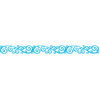 Queen and Company - Self Adhesive Felt Fusion Border - Scroll - Turquoise