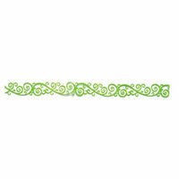 Queen and Company - Self Adhesive Felt Fusion Border - Scroll - Lime Green