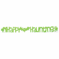 Queen and Company - Self Adhesive Felt Fusion Border - Happy Haunting - Lime