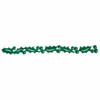 Queen and Company - Self Adhesive Felt Fusion Border - Christmas - Holly - Green