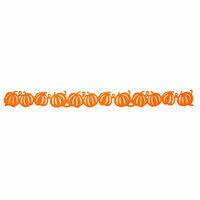 Queen and Company - Self Adhesive Felt Fusion Border - Halloween - Pumpkin - Orange