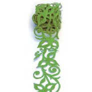 Queen and Company - Self Adhesive Felt Fusion Ribbon - 1.6 Inches - Vine - Green