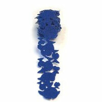 Queen and Company - Self Adhesive Felt Fusion Ribbon - 1.6 Inches - Fish - Blue