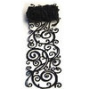 Queen and Company - Self Adhesive Felt Fusion Ribbon - 4.7 Inches - Scroll - Black