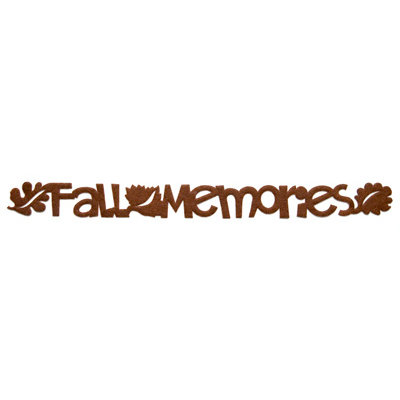 Queen and Company - Self Adhesive Felt Fusion Border - Fall Memories - Brown