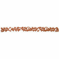 Queen and Company - Self Adhesive Felt Fusion Border - Leaves - Brown