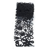 Queen and Company - Self Adhesive Felt Fusion Ribbon - 2.7 Inches - Floral - Black