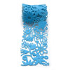 Queen and Company - Self Adhesive Felt Fusion Ribbon - 2.7 Inches - Floral - Blue, CLEARANCE