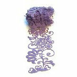 Queen and Company - Self Adhesive Felt Fusion Ribbon - 2.7 Inches - Flower Doodle - Lavender