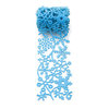 Queen and Company - Self Adhesive Felt Fusion Ribbon - 2.7 Inches - Winter - Snow - Light Blue