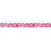 Queen and Company - Self Adhesive Felt Fusion Border - Classic Scroll - Red