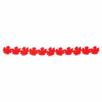 Queen and Company - Self Adhesive Felt Fusion Border - Maple Leaf - Red, CLEARANCE