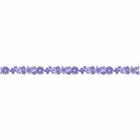 Queen and Company - Self Adhesive Felt Fusion Border - Flower - Purple