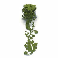 Queen and Company - Self Adhesive Felt Fusion Ribbon - 1.6 Inches - Fall - Leaves - Green