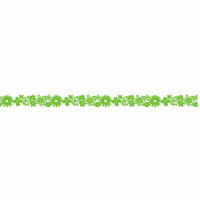 Queen and Company - Self Adhesive Felt Fusion Border - Flower - Lime Green