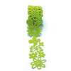 Queen and Company - Self Adhesive Felt Fusion Ribbon - 1.6 Inches - Floral - Green