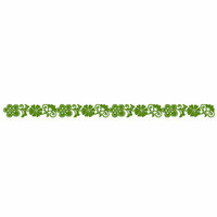 Queen and Company - Self Adhesive Felt Fusion Border - Flower 2 - Moss