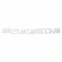 Queen and Company - Self Adhesive Felt Fusion Border - Let it Snow - White