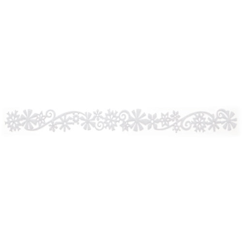 Queen and Company - Self Adhesive Felt Fusion Border - Snow Flurry - White