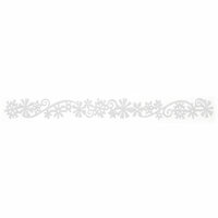 Queen and Company - Self Adhesive Felt Fusion Border - Snow Flurry - White