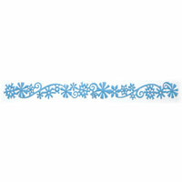 Queen and Company - Self Adhesive Felt Fusion Border - Snow Flurry - Light Blue