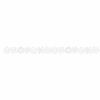 Queen and Company - Self Adhesive Felt Fusion Border - Snowflakes - White
