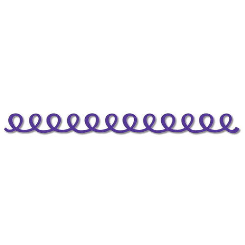 Queen and Company - Self Adhesive Felt Fusion Border - Doodle Loop - Purple