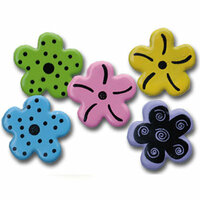 Queen and Company - Flower Power Brads - Bold, CLEARANCE