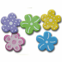 Queen and Company - Flower Power Brads - Classic, CLEARANCE