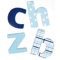 Queen & Co. - Fontastics - Chipboard Alphabets - Chilling - Winter, CLEARANCE