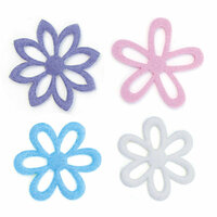 Queen and Company - Flower Frenzy - Large Felt Flowers - Pastel