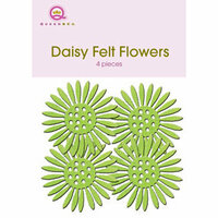 Queen and Company - Felt Flowers - Daisies - Lime