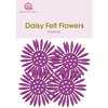 Queen and Company - Felt Flowers - Daisies - Purple, CLEARANCE