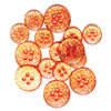 Queen and Company - Candy Shoppe Collection - Gumdrops Buttons - Orange Crush