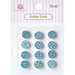 Queen and Company - Bling - Self Adhesive  Rhinestones - Glitter Dots - Blue