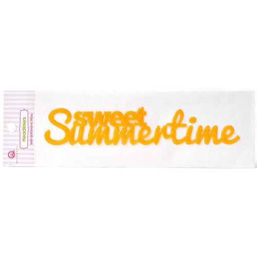 Queen and Company - Headliners - Self Adhesive Epoxy Title - Summer Sweet Summertime