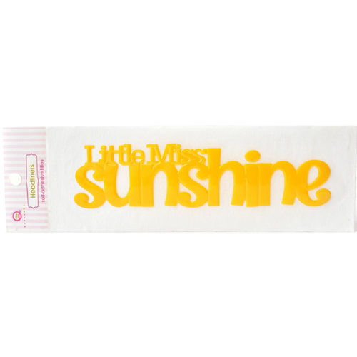 Queen and Company - Headliners - Self Adhesive Epoxy Title - Girl Little Miss Sunshine