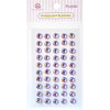 Queen and Company - Bling - Self Adhesive Rhinestones - Iridescent Bubbles - Purple