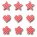Queen and Company - Candy Shoppe Collection - Ice Accents - Stripe - Cherry Bomb